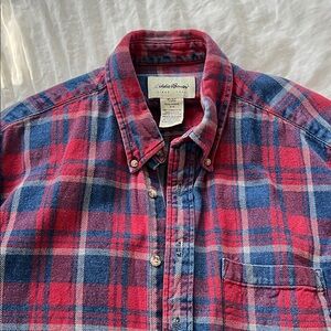 Eddie Bauer Men's Vibrant Plaid Button-Down Shirt